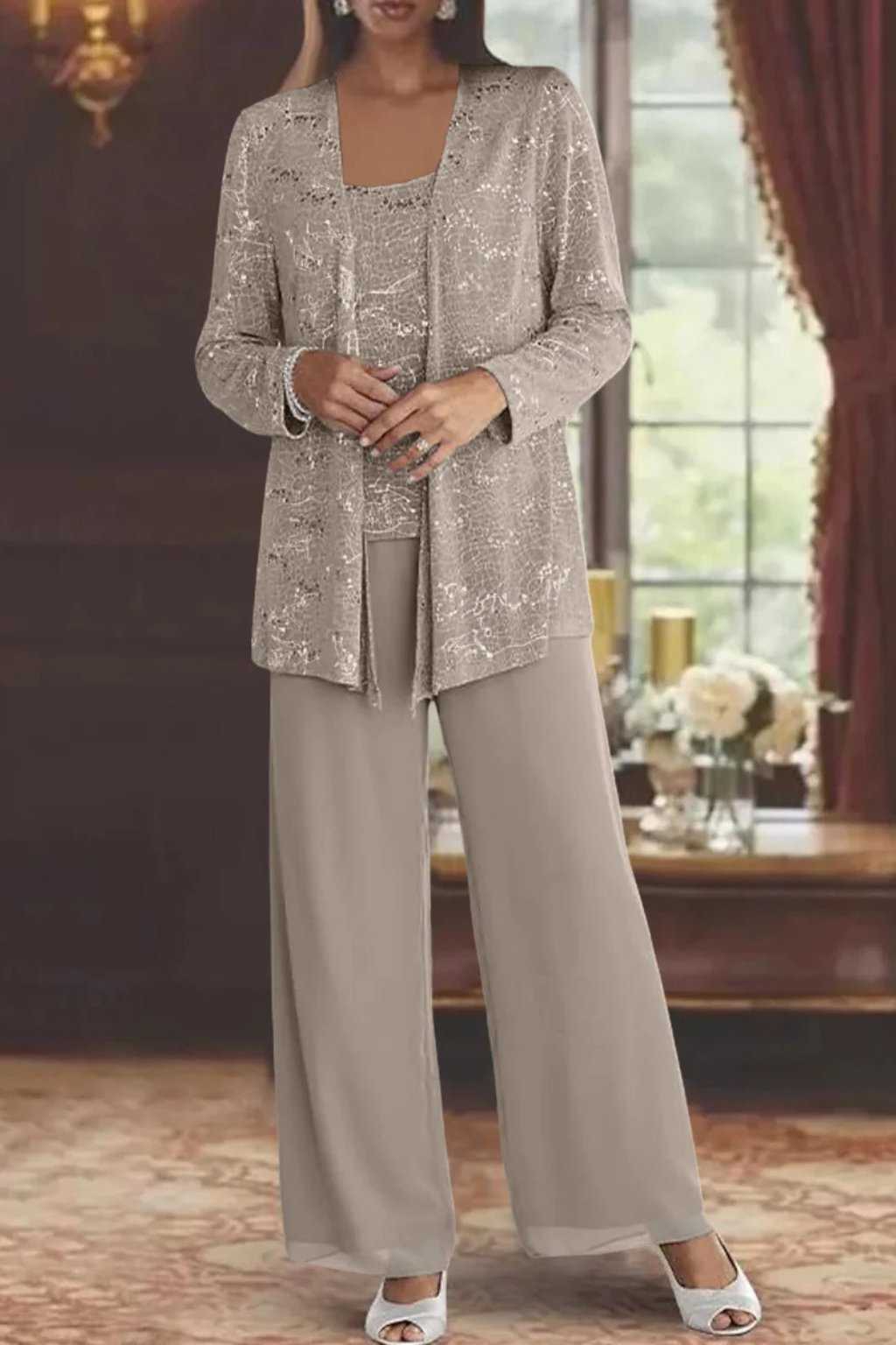 Luna | Layered Three-Piece Pants Set