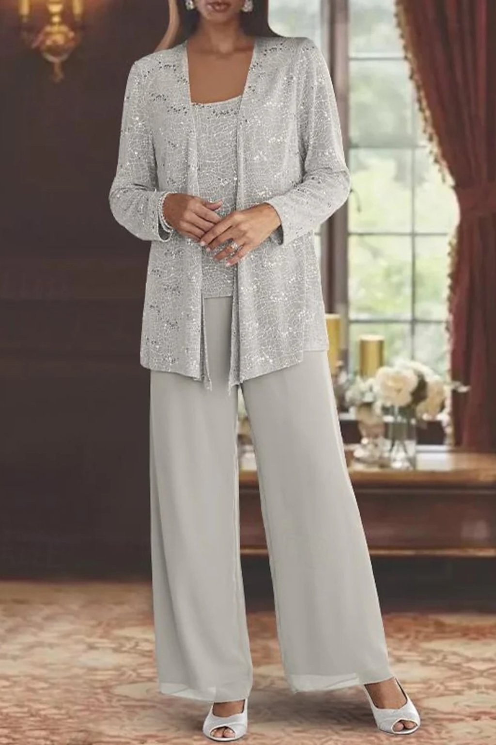Luna | Layered Three-Piece Pants Set