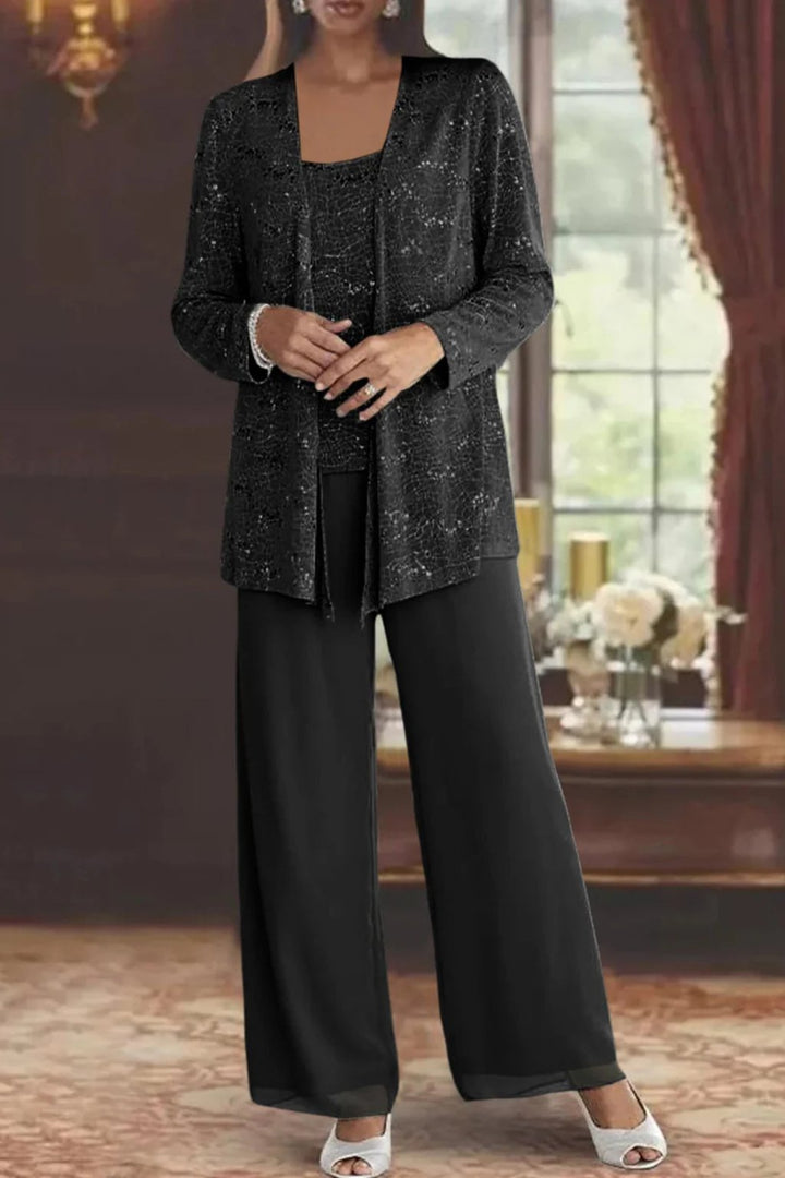 Luna | Layered Three-Piece Pants Set