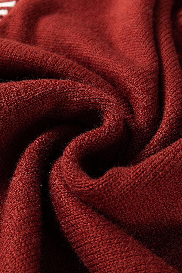 Maria – Contrast Trim Crewneck Sweater