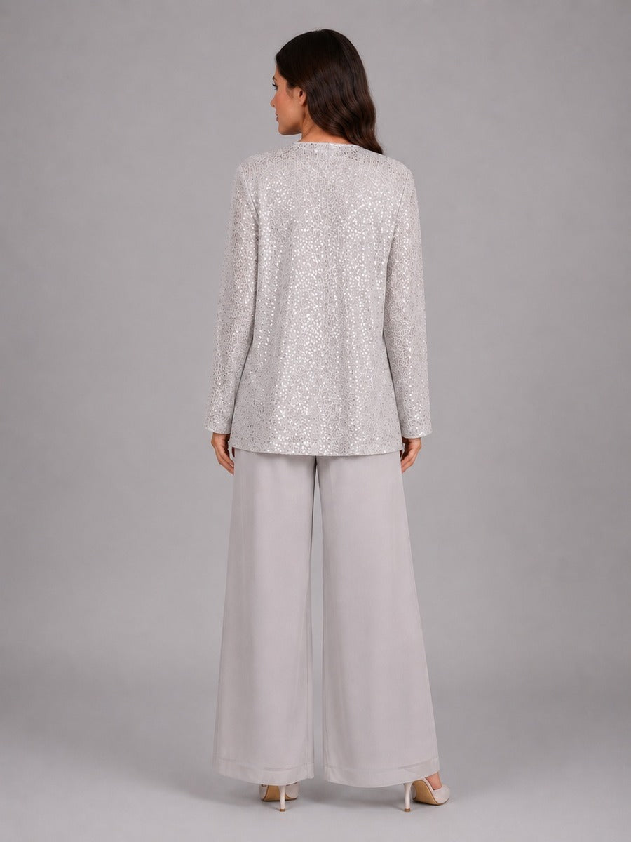 Zelinda | Three-Piece Sequin Jacket Set