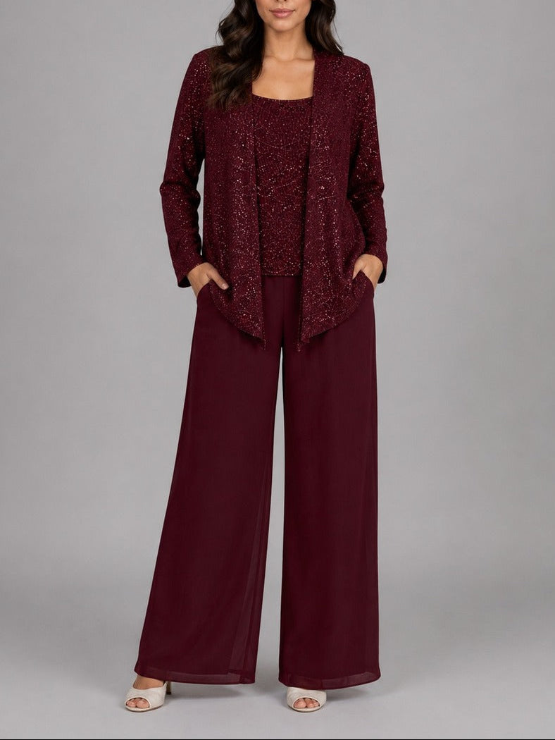 Zelinda | Three-Piece Sequin Jacket Set