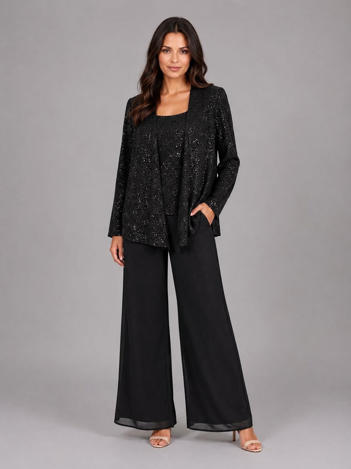 Zelinda | Three-Piece Sequin Jacket Set