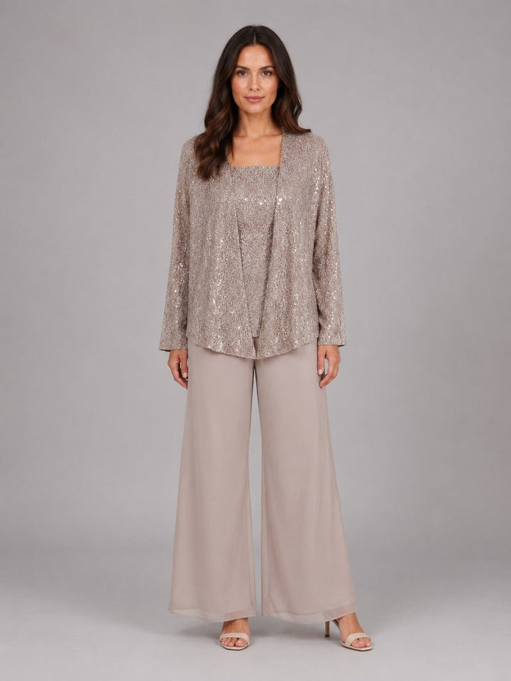 Zelinda | Three-Piece Sequin Jacket Set